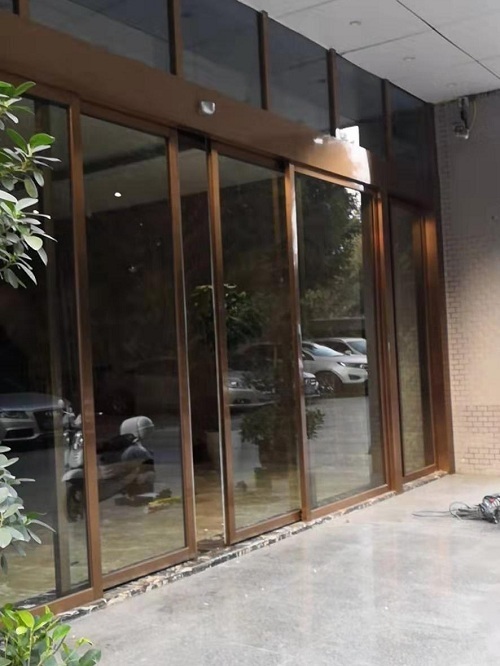 成都酒店感应自动门案例