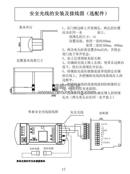 ltc自动门安全光线说明书 ltc自动门安全光线说明书