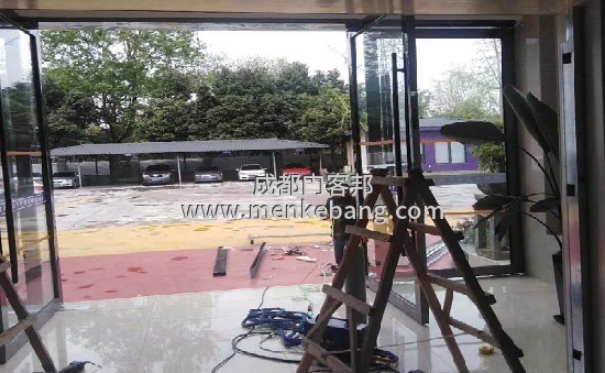 双流感应门安装案例图片