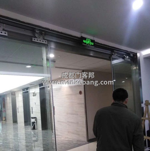 指纹门禁自动门案例