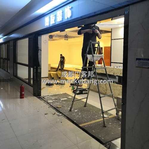 无框玻璃感应门案例
