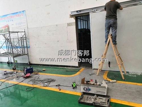 成都厂房自动感应门案例