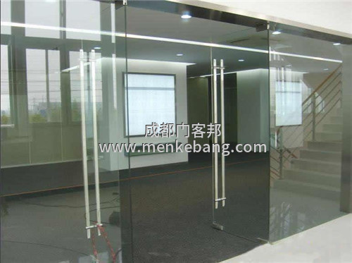 成都商铺玻璃门安装案例