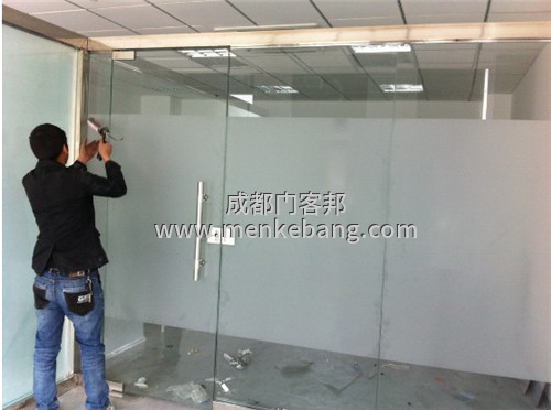 成都商铺玻璃门,办公室玻璃门安装公司