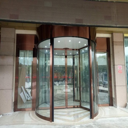 成都酒店旋转门工程
